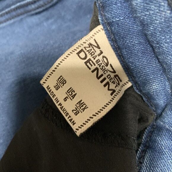 Zara womens medium blue low rise skinny fit jeans denim 6 - Picture 3 of 4